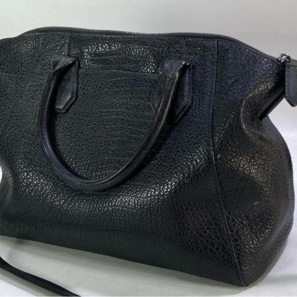 Michael Kors Black Textured Satchel - Picture 2 of 6